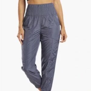 Free People Movement way Home Joggers Nyon Windbreaker Gray